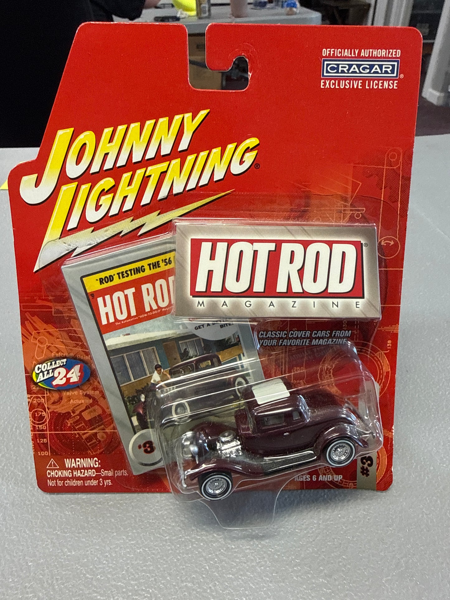 Johnny Lightning Hot Rod #3 1932 Ford 5-Window Coupe