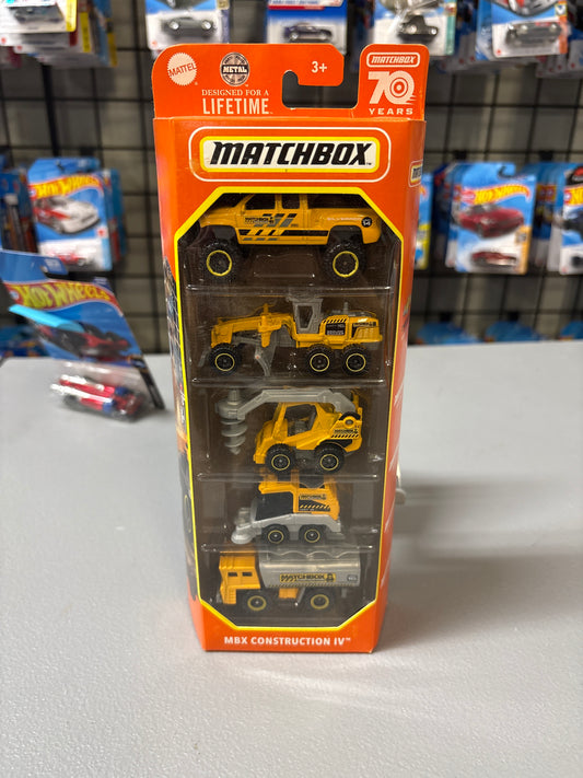 Matchbox 5 Pack MBX Construction IV