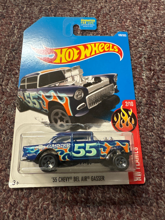Hot Wheels 55 Chevy Bel Air Gasser HW Flames