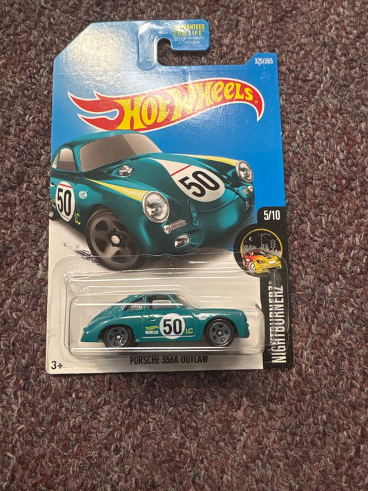 HOT WHEELS 2017 PORSCHE 356A OUTLAW, GREEN