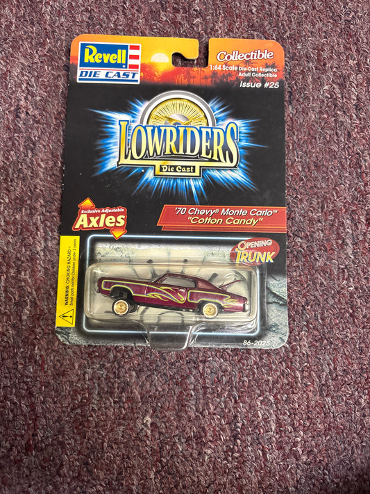 Revell Lowriders 1/64 diecast  Collectible 1970 Chevy Monte Carlo "Cotton Candy"