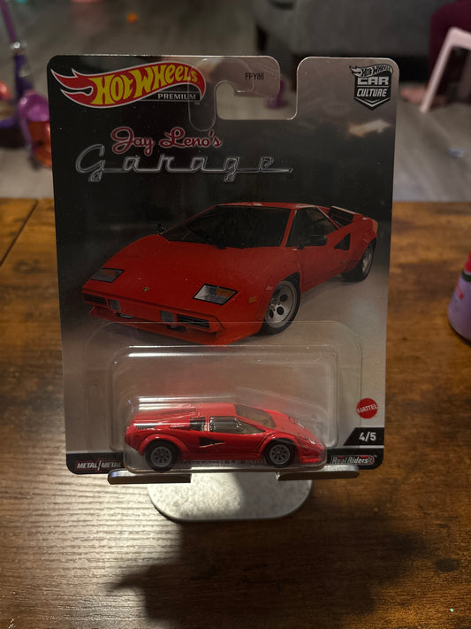 2022 Hot Wheels Car Culture Jay Leno's Garage Lamborghini Countach LP 5000 Red