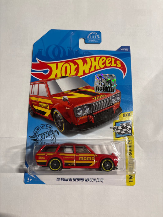 Hot Wheels 2020 HW Speed Graphics Datsun Bluebird Wagon 510 Red MOMO