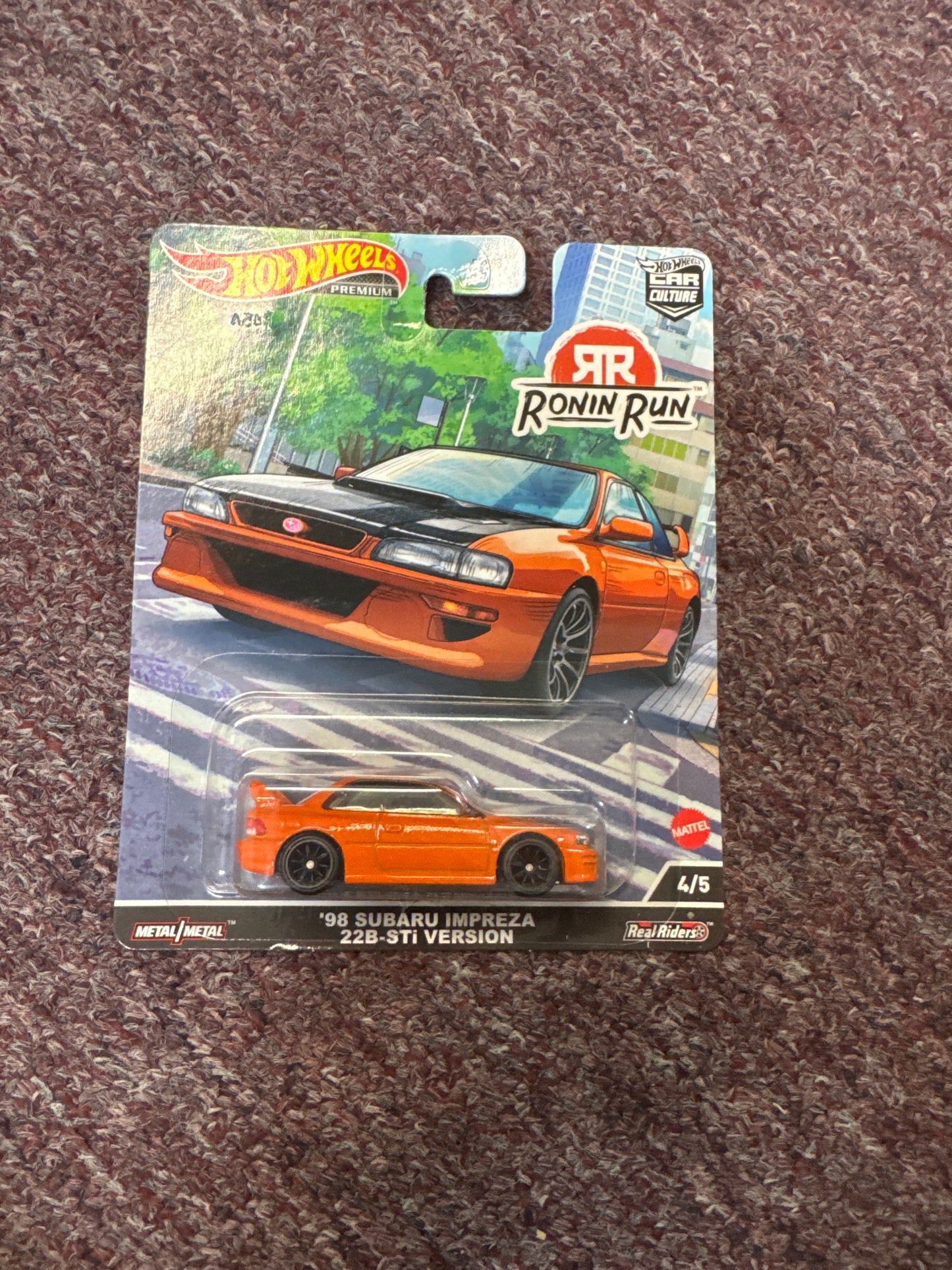 '98 Subaru Impreza STI 2022 Hot Wheels RONIN RUN Car Culture Case P