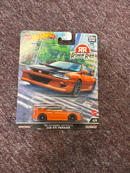 '98 Subaru Impreza STI 2022 Hot Wheels RONIN RUN Car Culture Case P