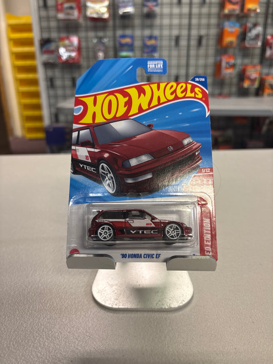 Hot Wheels Red Edition 90 Honda Civic EF