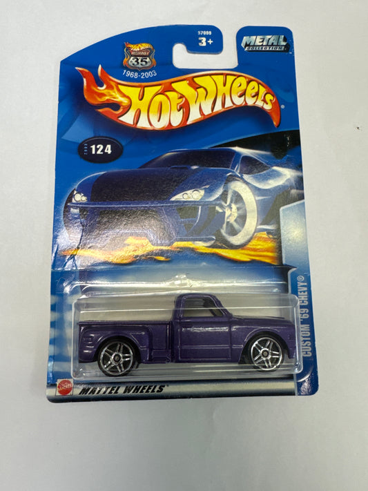 Hot Wheels 2003 Mainline #124 Custom '69 Chevy Pickup