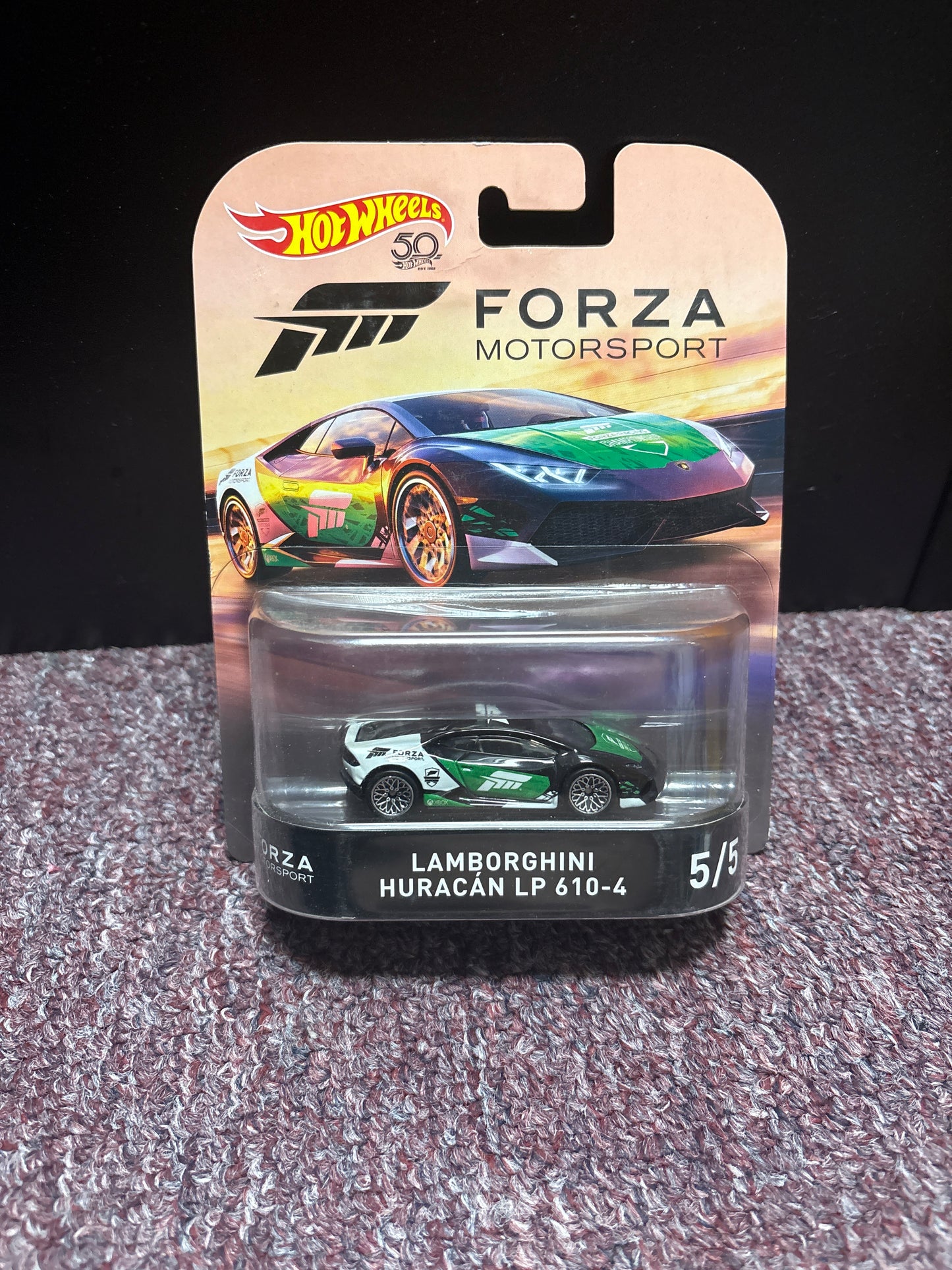 Hot Wheels 50 Year Anniversary Forza Motorsport Lamborghini Huracan LP 610-4 new