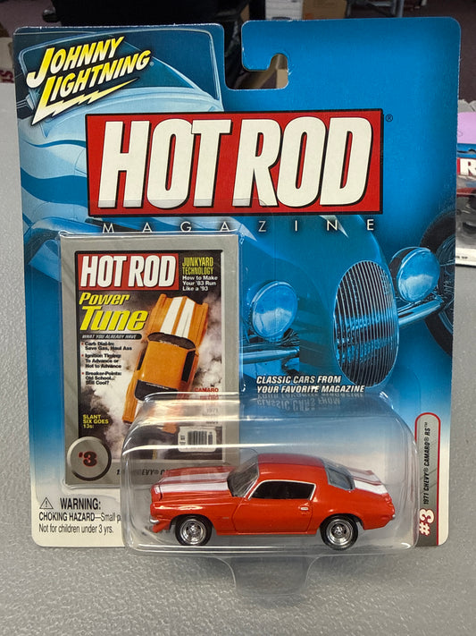 Johnny Lightning Hot Rod #3 1971 Chevy Camaro RS