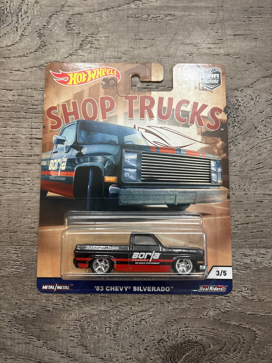 Hot Wheels Car Culture Shop Trucks '83 Chevy Silverado