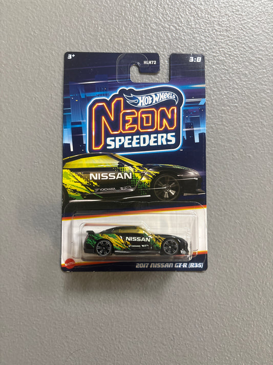 Hot Wheels Neon Speeder 2017 Nissan GT-R R35