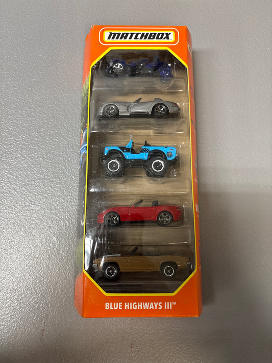 Matchbox 5 Pack Blue Highways III
