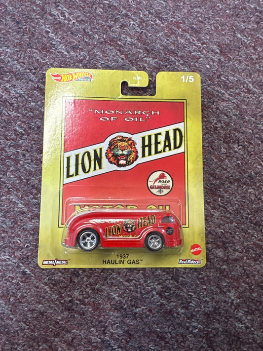 Hot Wheels Premium Lion Head Motor Oil 1937 Haulin Gas