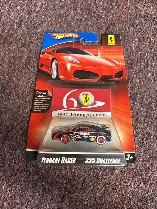 Hot Wheels Ferrari Racer 355 Challenge Black Spider Web 60th anniversary