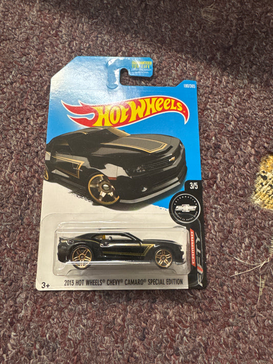 2013 Hot Wheels Chevy Camaro Special Edition Black 50 Years