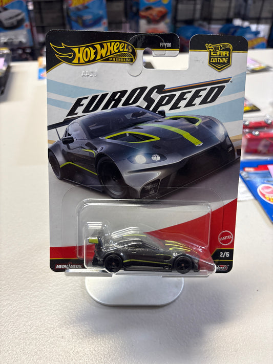 Hot Wheels Euro Speed Aston Martin Vantage GTE BAD CARD