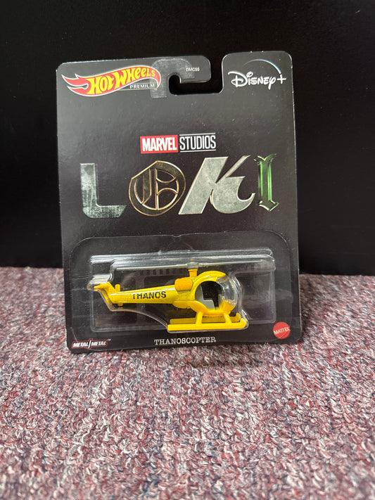 Hot Wheels x Disney Premium Loki Thanoscopter Marvel Mattel 2022