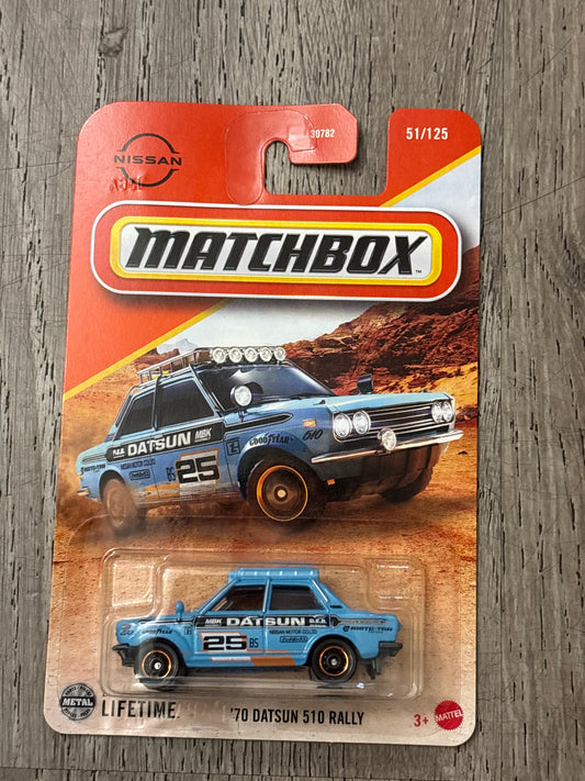Matchbox 70 Datsun 510 Rally
