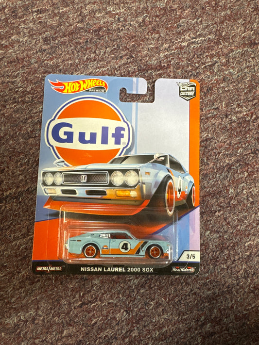 Hot Wheels 2019 Nissan Laurel 2000 SGX GULF Racing Car Culture Real Riders