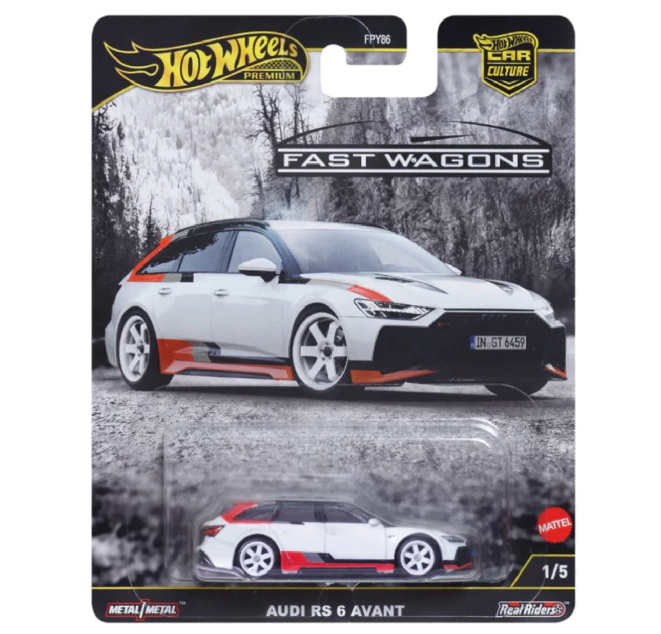 NEW HOT WHEELS PREMIUM CAR CULTURE 2025 FAST WAGONS - AUDI RS 6 AVANT - #1/5