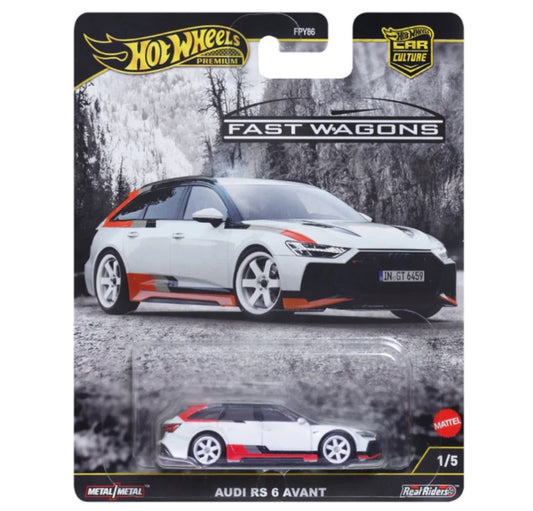 NEW HOT WHEELS PREMIUM CAR CULTURE 2025 FAST WAGONS - AUDI RS 6 AVANT - #1/5