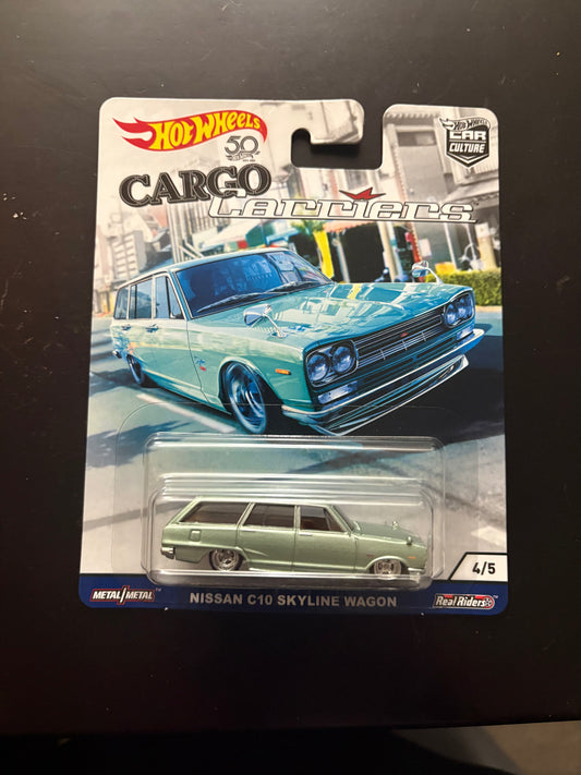 HOT WHEELS 2018 Premium Car Culture Cargo Carriers Nissan C10 Skyline Wagon
