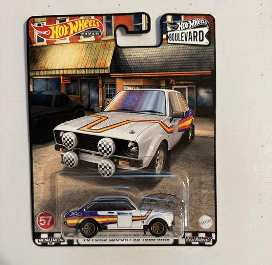 2020 Hot Wheels Premium Boulevard Real Riders FORD ESCORT RS 1800 MK2 #57