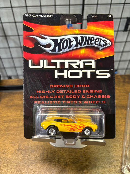 Hot Wheels Ultra Hots Yellow '67 Camaro Convertible