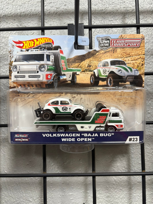 2020 Hot Wheels Team Transport VW Baja Bug, Wide Open