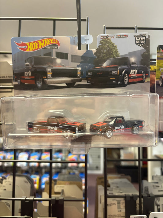 2021 Hot Wheels Premium 2 Pack '83 Chevy Silverado & '91 GMC Syclone