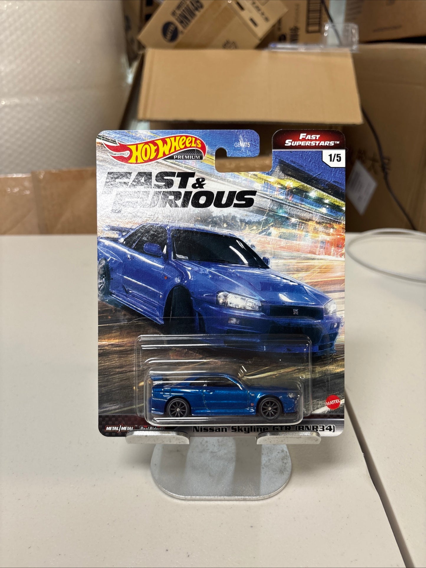 Hot Wheels Premium Fast & Furious Fast Superstars 1/5 Nissan Skyline GTR (BNR34)