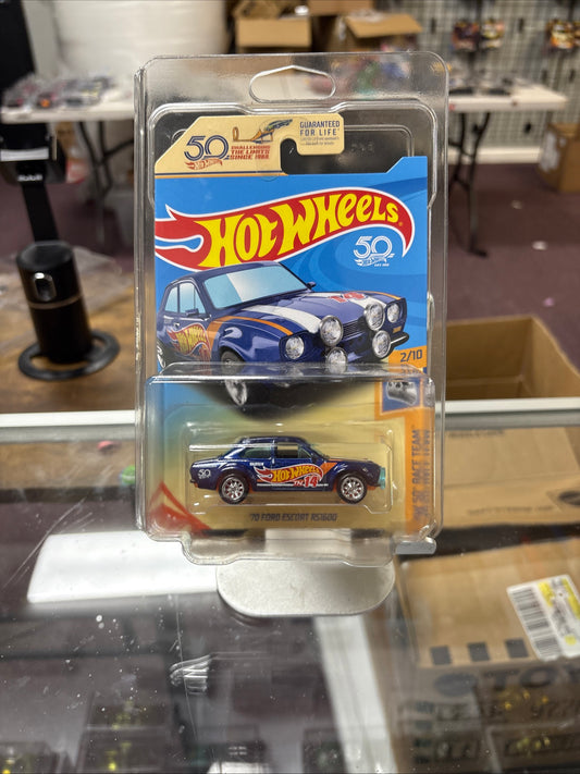 HOT WHEELS 2018 SUPER TREASURE HUNT BLUE 1970 FORD ESCORT RS1600