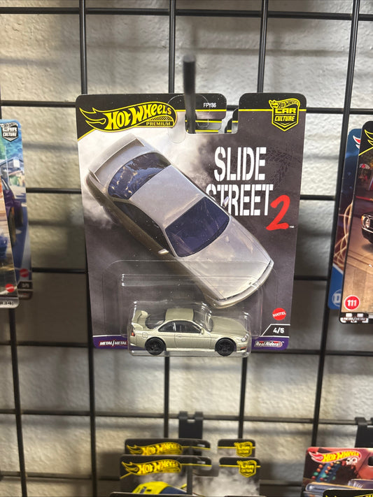 Hot Wheels Premium 2024 Slide Street 2 4/5 Nissan 240SX (S14)
