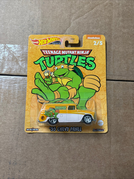 BAD CARD Hot Wheels Premium Teenage Mutant Ninja Turtles TMNT '55 Chevy Panel 2/5