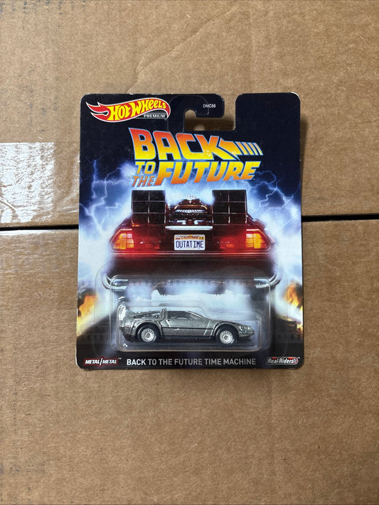 Hot Wheels Premium Back to the Future Time Machine Delorean