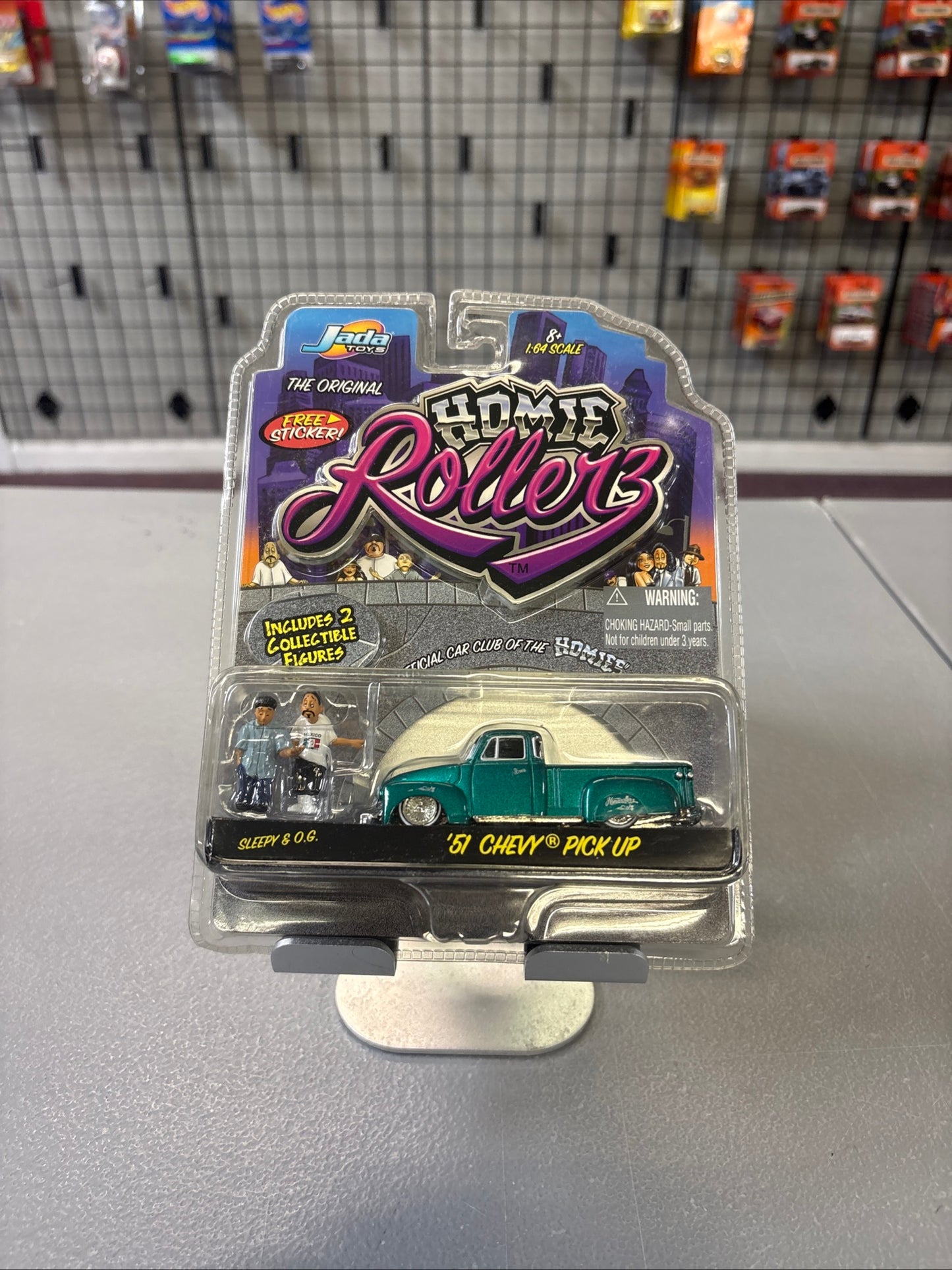 Homie Rollerz JADA Sleepy & O.G. 1951 Chevy Pickup Lowrider 1:64 2004 NEW SEALED