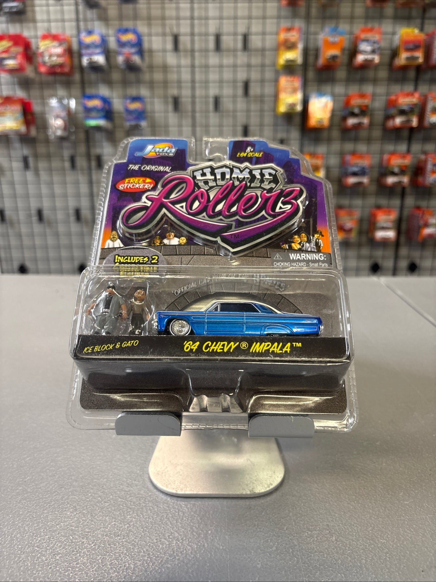 Jada Toys Homie Rollerz 64 Chevy Impala 1:64 Blue 1964 Chevy Vintage Toys