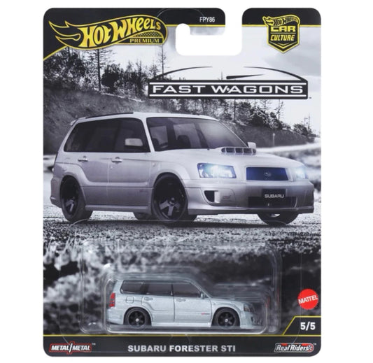 2025 Hot Wheels Premium Fast Wagons SUBARU FORESTER STI Car Culture 5/5