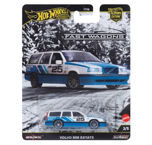 2025 Hot Wheels Premium Car Culture FAST WAGONS VOLVO 850 ESTATE